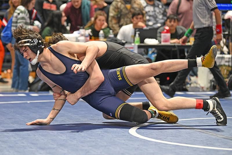 Cypress Ranch High School senior Kohen Coffman placed second in the 138-pound weight class.